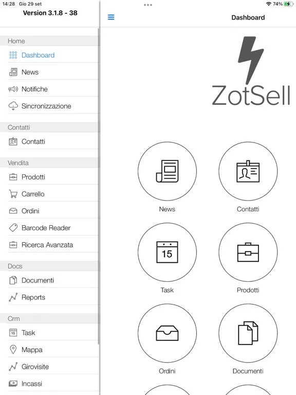 Tangkapan skrin Eyewear Zotsell iPad 